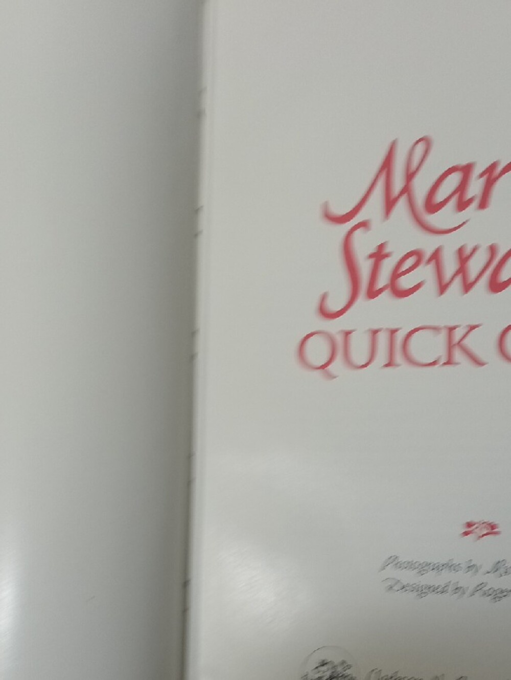 Vintage Martha Stewart Quick Cook Cookbook - Picture 11 of 15